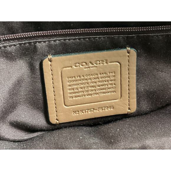 🖤❤️ Coach Ava Legacy Jacquard Oxblood Milk Tote F57246 🖤❤️ - Picture 9 of 10